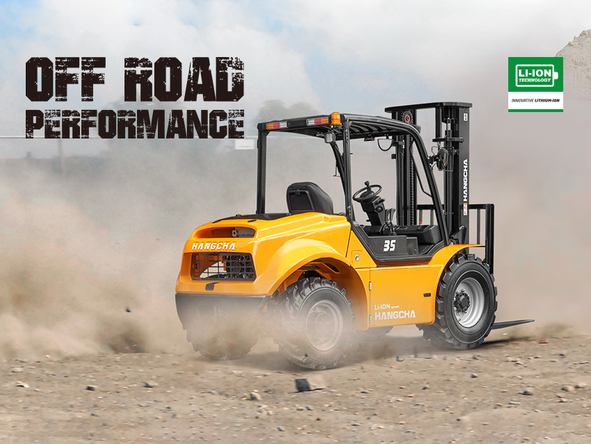 New Release: High-voltage Lithium Battery Rough Terrain Forklift